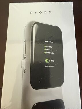 BRAND NEW/SEALED Ryoko Black Mobile Broadband Privacy & Data Saver Device